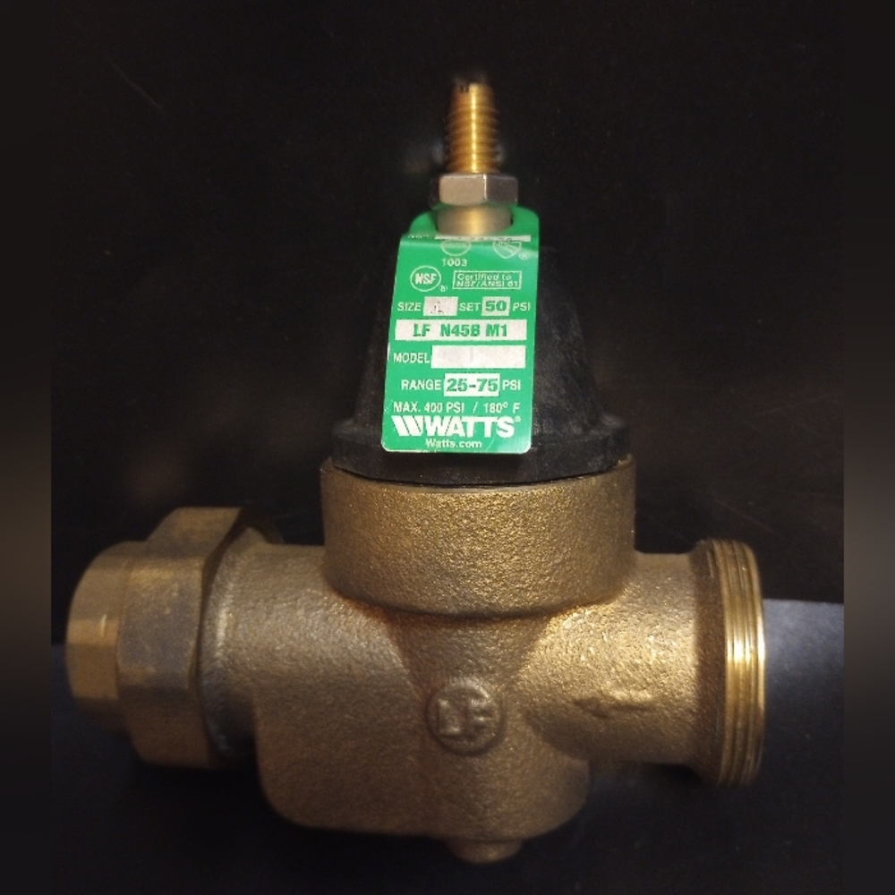 Watts 1" Lead Free Water Pressure Reducing ValveModel:0009639